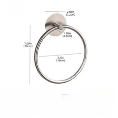 Stainless Steel Oval Towel Hanging Rack Wall Mounted Holder Bathroom Accessories