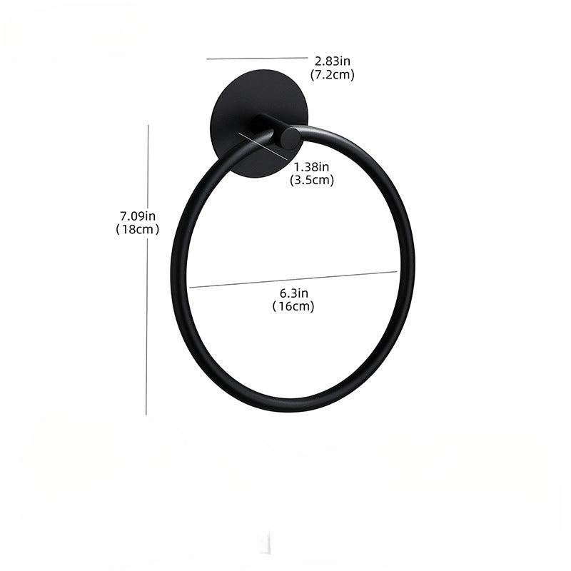 Stainless Steel Oval Towel Hanging Rack Wall Mounted Holder Bathroom Accessories