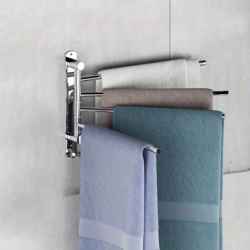 Stainless Steel Folding Toilet Towel Bar with Bracket