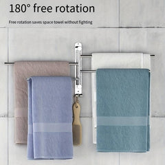 Stainless Steel Folding Toilet Towel Bar with Bracket
