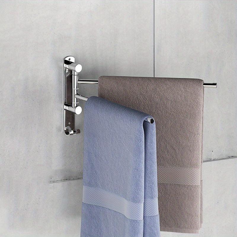 Stainless Steel Folding Toilet Towel Bar with Bracket