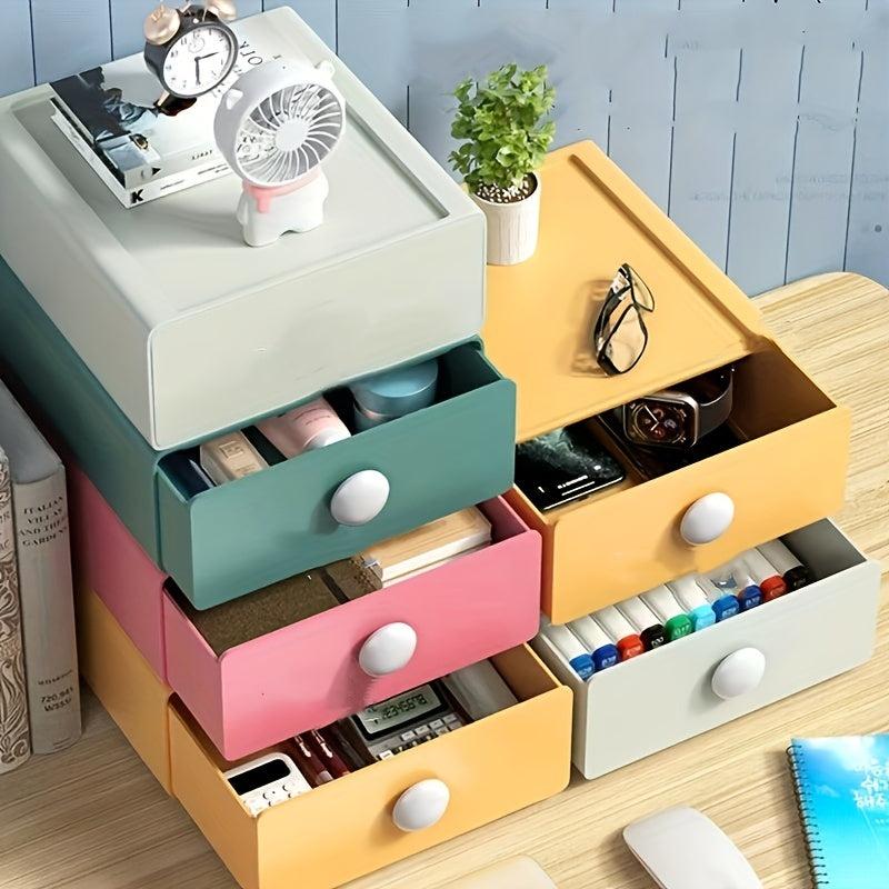 Desktop Storage Box Drawer Cosmetics Makeup Organizer