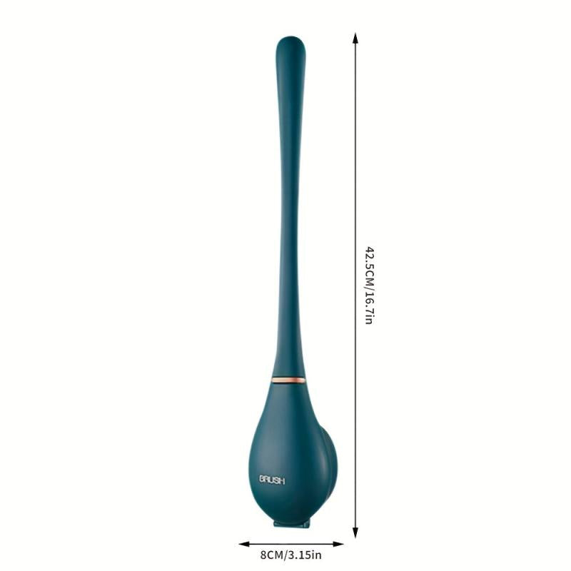 Wall Mounted Toilet Brush With Holder Long Handle Toilet Cleaning Brush