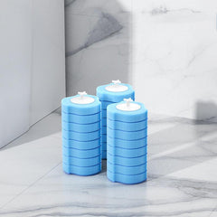 Disposable Toilet Brush With 16 Refills & Cleaning Liquid