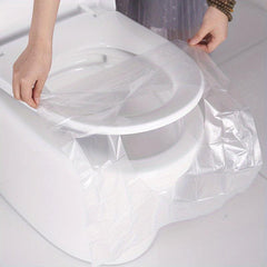 Waterproof Disposable Toilet Seat Covers for Public Restrooms - Travel Size