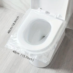 Waterproof Disposable Toilet Seat Covers for Public Restrooms - Travel Size