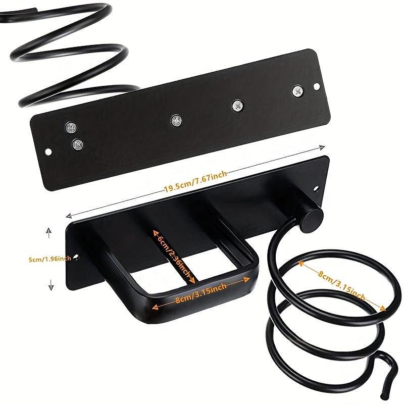 Wall Mounted Hair Dryer And Straightener Holder