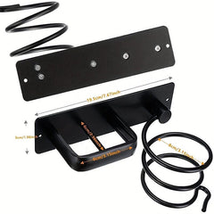 Wall Mounted Hair Dryer And Straightener Holder