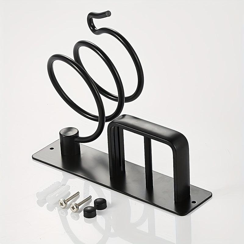 Wall Mounted Hair Dryer And Straightener Holder