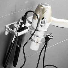 Wall Mounted Hair Dryer And Straightener Holder