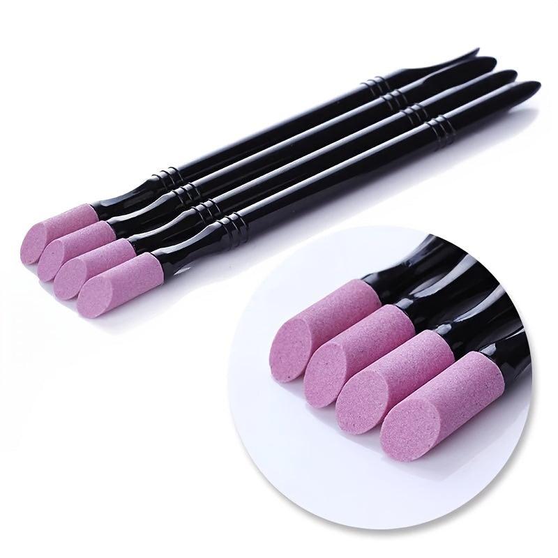 4pcs Quartz Stone Nail Cuticle Remover Dead Skin Trimmer Rods Nail Art Care Tool