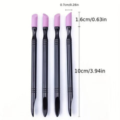 4pcs Quartz Stone Nail Cuticle Remover Dead Skin Trimmer Rods Nail Art Care Tool