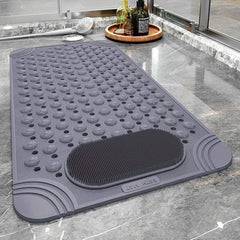 Rubber Non-Slip Shower Mat with Draining Holes & Suction Cups