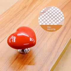 2pcs Heart Shaped Toilet Presser Nail Art Friendly Button Switch