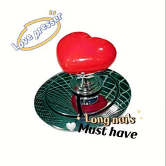 2pcs Heart Shaped Toilet Presser Nail Art Friendly Button Switch