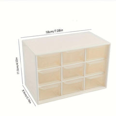 Grid Dust Proof Storage Box with Drawer for Home Organization
