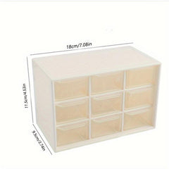 Grid Dust Proof Storage Box with Drawer for Home Organization