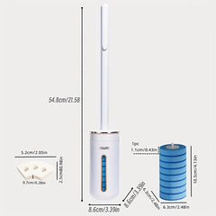 Disposable Toilet Brush Set with Fragrant Cleaning Solution