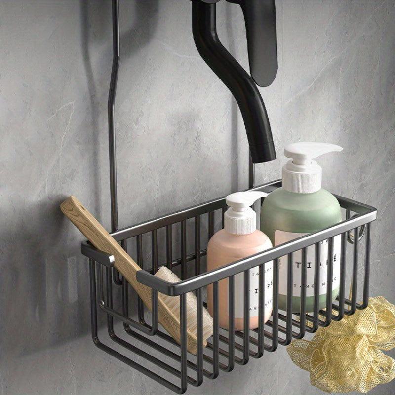 Aluminum Bathroom Storage Rack Shower Caddy Shelf Hanging Storage Basket