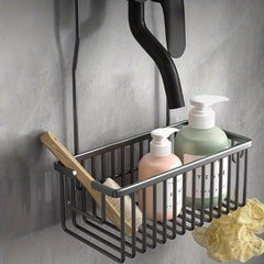 Aluminum Bathroom Storage Rack Shower Caddy Shelf Hanging Storage Basket