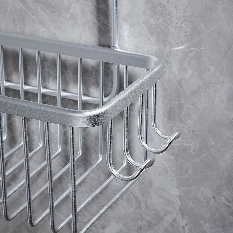 Aluminum Bathroom Storage Rack Shower Caddy Shelf Hanging Storage Basket