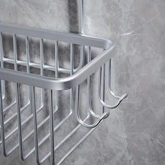 Aluminum Bathroom Storage Rack Shower Caddy Shelf Hanging Storage Basket