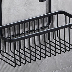 Aluminum Bathroom Storage Rack Shower Caddy Shelf Hanging Storage Basket