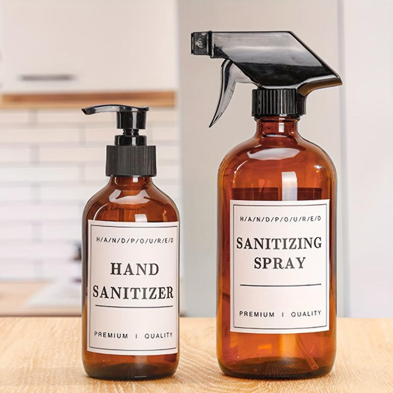 Bathroom Jar Storage Labels Set