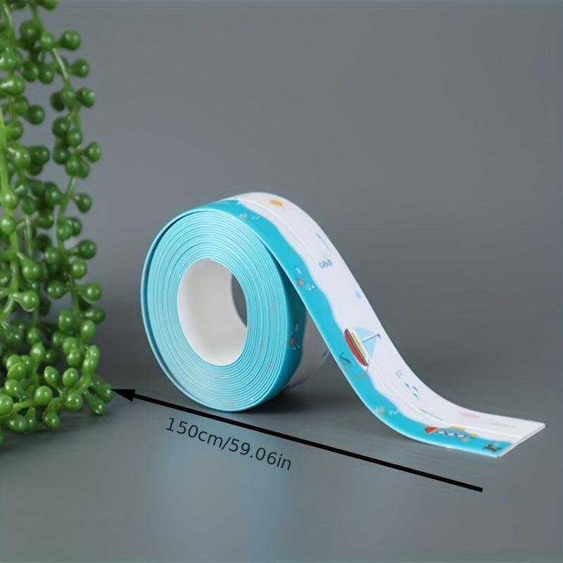 1pc Self Adhesive Caulk Tape Sealant Strip for Bath & Toilet