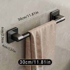 Self-Adhesive Bathroom Towel Rack - No Drilling Towel Hanger
