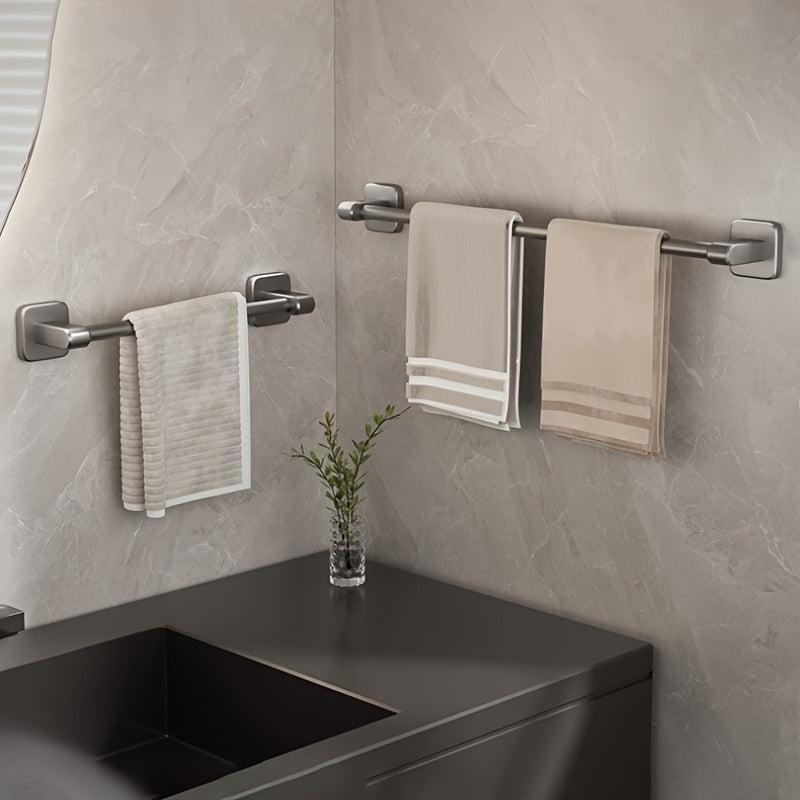 Self-Adhesive Bathroom Towel Rack - No Drilling Towel Hanger