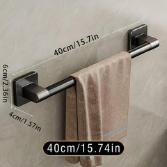 Self-Adhesive Bathroom Towel Rack - No Drilling Towel Hanger