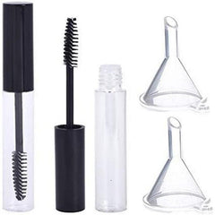 2pcs Empty Mascara Tube With Funnel Portable Dispenser