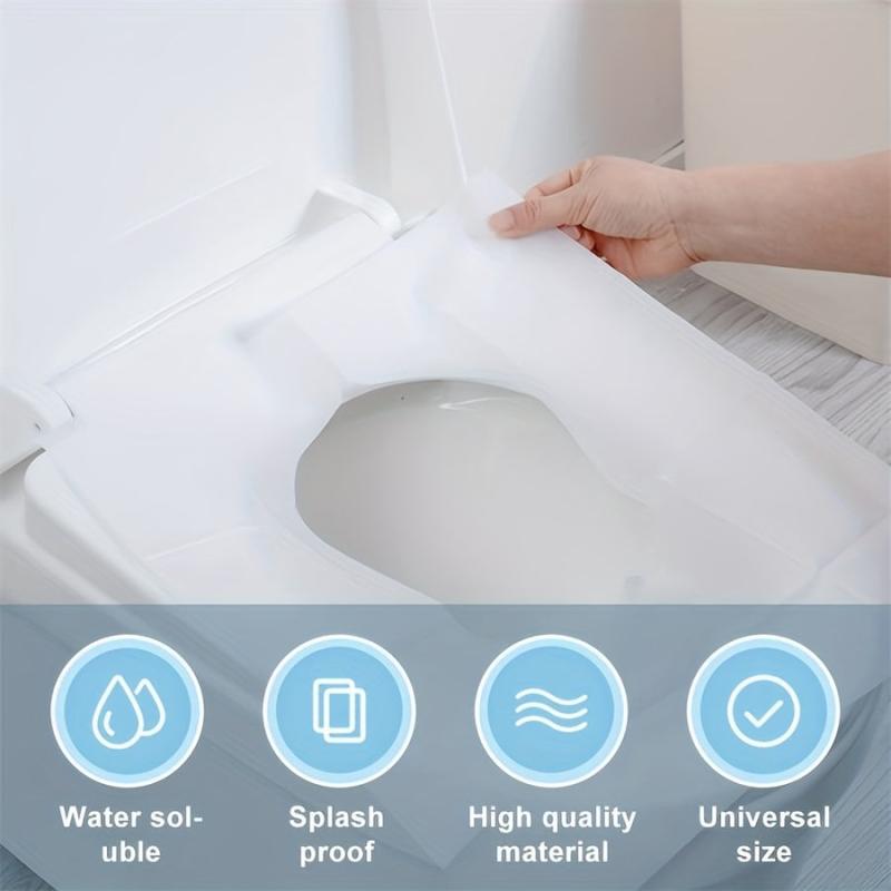 10pcs Disposable Toilet Seat Covers Germ Protect Travel Accessory