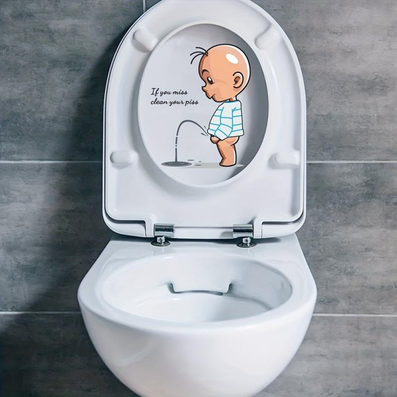 Cartoon Toilet Cover Sticker Waterproof Toilet Decoration