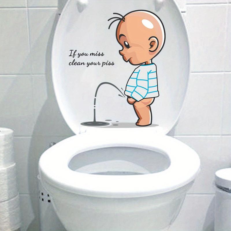 Cartoon Toilet Cover Sticker Waterproof Toilet Decoration
