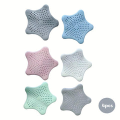 Silicone Starfish Hair Catcher for Shower Drain Cover