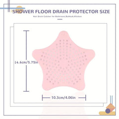 Silicone Starfish Hair Catcher for Shower Drain Cover