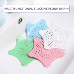 Silicone Starfish Hair Catcher for Shower Drain Cover
