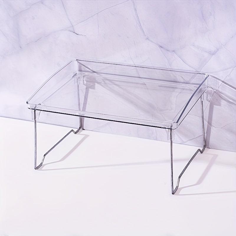 Transparent Plastic Desktop Organizer for Bathroom Storage