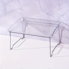 Transparent Plastic Desktop Organizer for Bathroom Storage