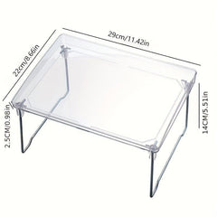 Transparent Plastic Desktop Organizer for Bathroom Storage
