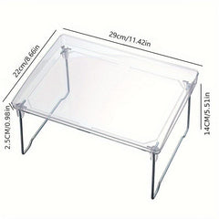 Transparent Plastic Desktop Organizer for Bathroom Storage