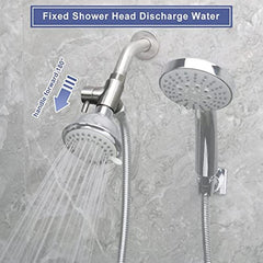 Full Metal Shower Arm Swivel Valve G1 2 3-way Shower System Component