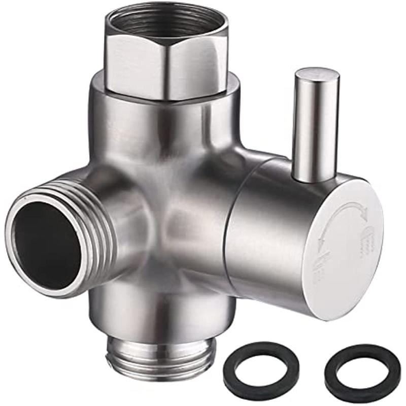 Full Metal Shower Arm Swivel Valve G1 2 3-way Shower System Component