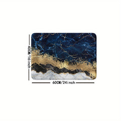 Non Slip Marbling Absorbent Bath Rug 16x24inch 20x31inch