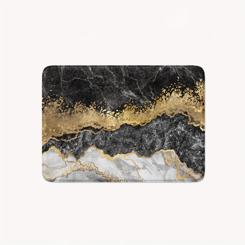Non Slip Marbling Absorbent Bath Rug 16x24inch 20x31inch