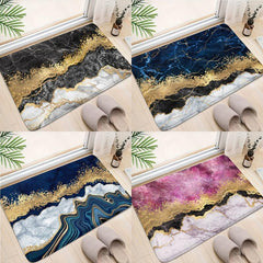 Non Slip Marbling Absorbent Bath Rug 16x24inch 20x31inch