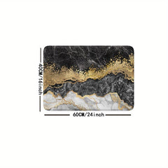 Non Slip Marbling Absorbent Bath Rug 16x24inch 20x31inch