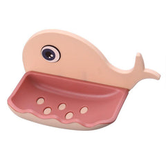 Cartoon Soap Dish with Self Draining for Shower Bathroom Kitchen